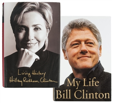 Lot of (2) Bill Clinton & Hillary Rodham Clinton Signed Books (PSA/DNA)